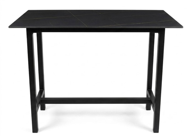 Elegant Ceramic & Metal Bar Table Black JP2499A