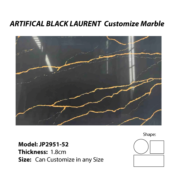 ARTIFICAL BLACK LAURENT Customize Marble 