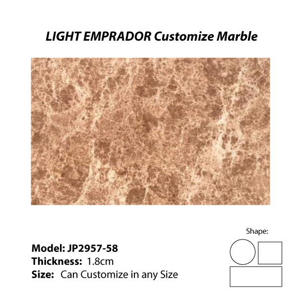 LIGHT EMPRADOR Customize marble