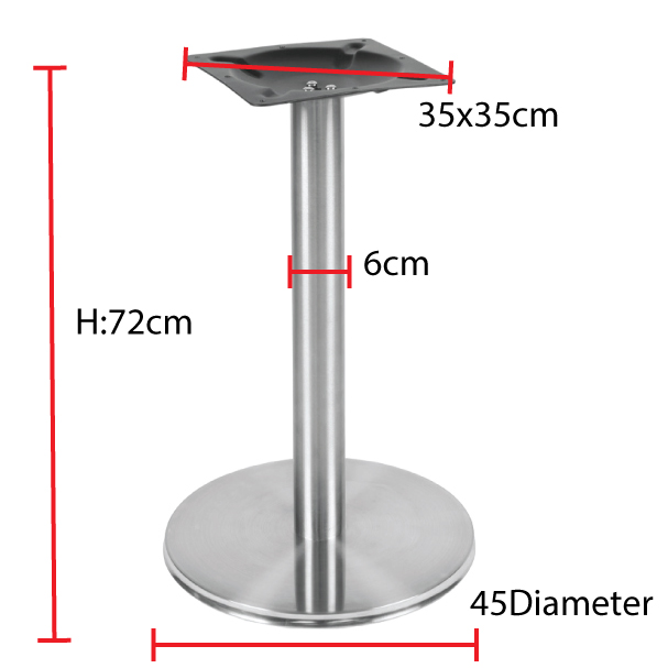 Jilphar Furniture Stainless Steel Thichk Table Base JP3010