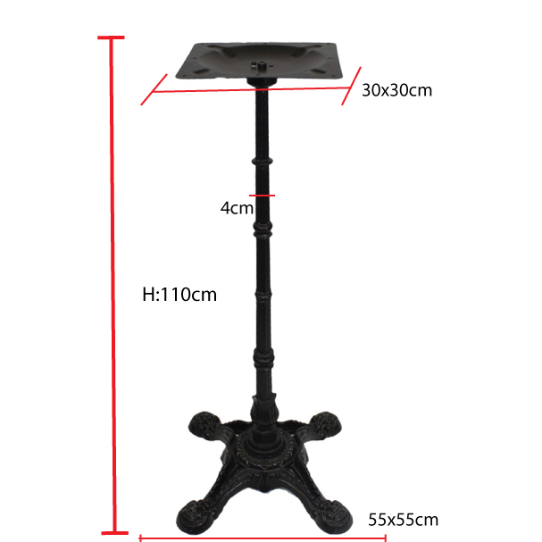 Jilphar Furniture Cast Iron Bar height Table Base JP3014