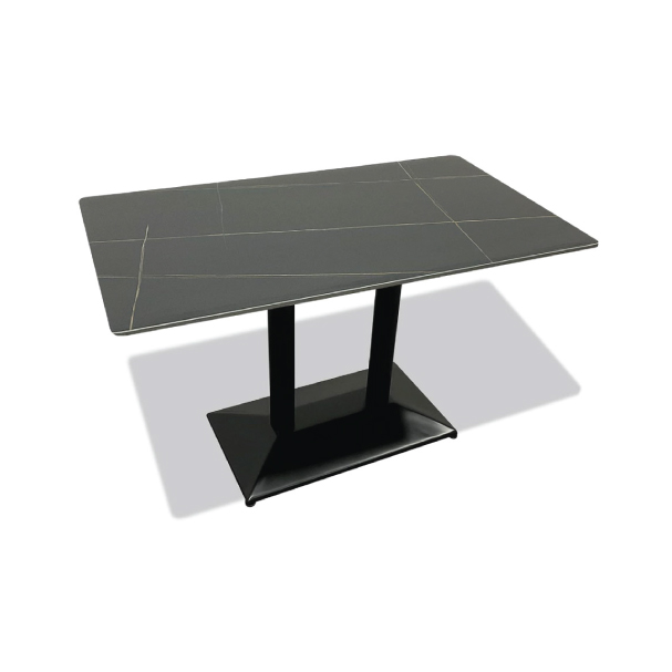 Jilphar Furniture Matte Black Coated Dual Column Base JP3023