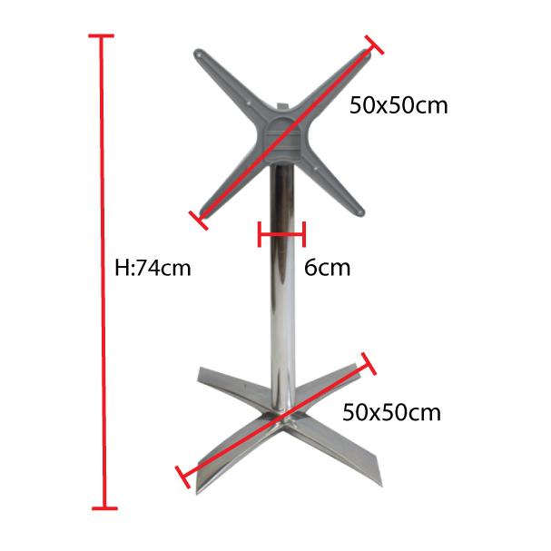 Jilphar Furniture Aluminium Folding Table Base JP3030