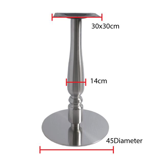 Jilphar Furniture Decorative column round stainless steel Table Base JP3045