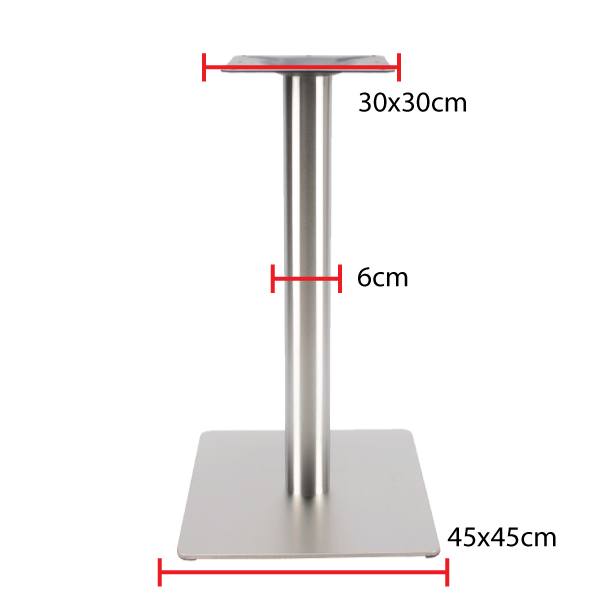 Jilphar Furniture stainless steel table base with round column JP3046