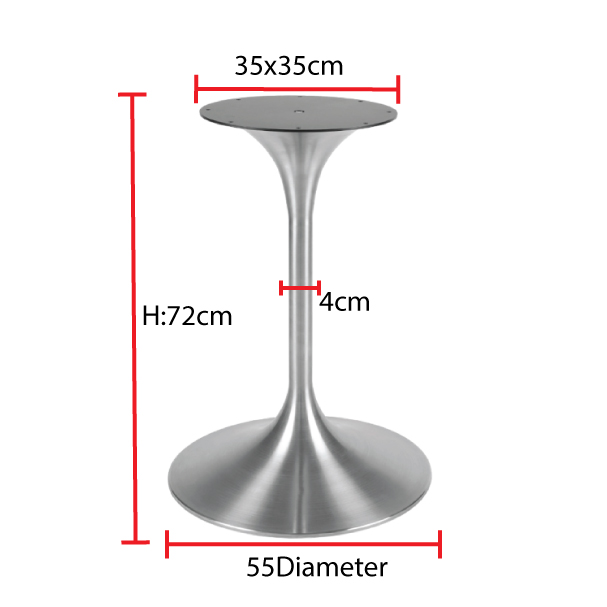 Jilphar Furniture tulip shape stainless steel table base JP3074