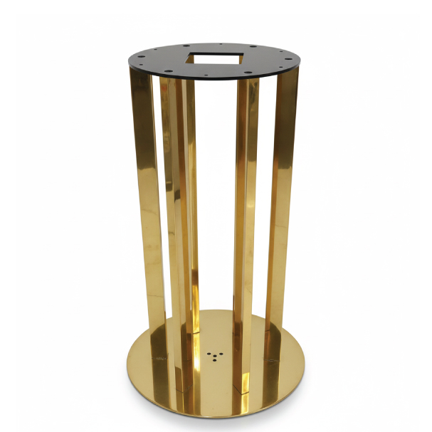 Jilphar Furniture Luxurious Architectural Gold Cage Table Base JP3106