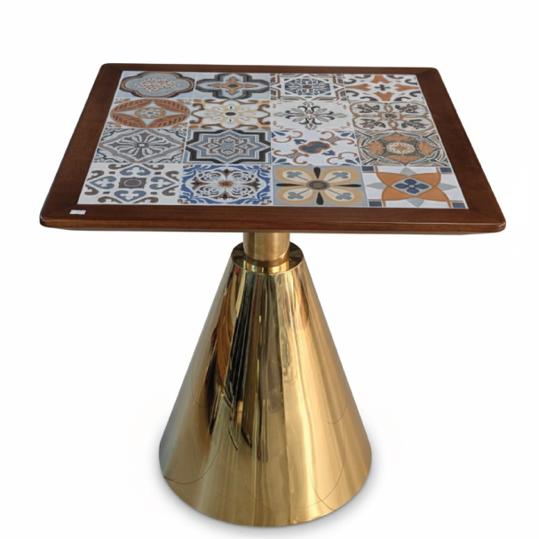 Jilphar Furniture Modern Conical Gold Table Base JP3111
