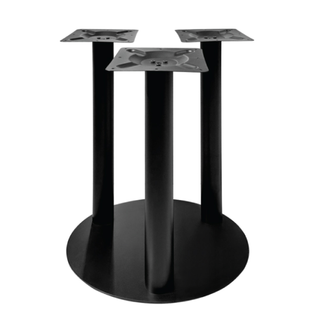 Jilphar Furniture Luxurious Tri-Column Black Table Base JP3120