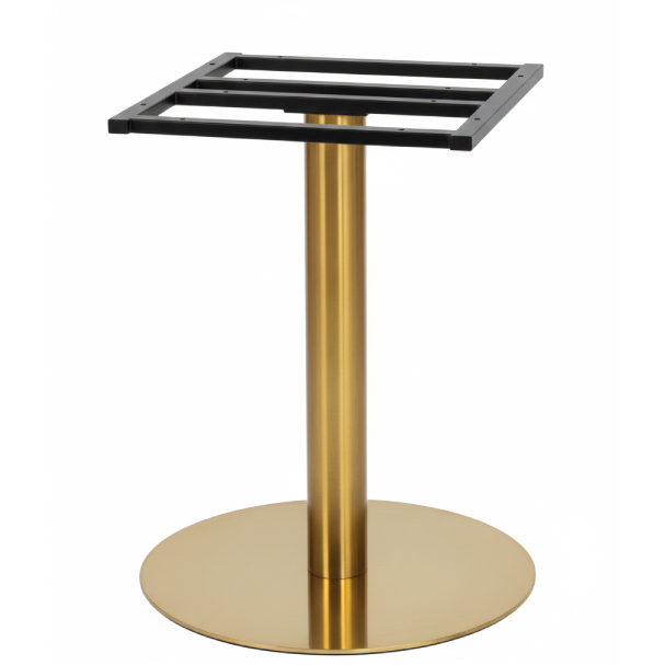 Jilphar Furniture Elegant Golden Table Base With Round Column JP3121