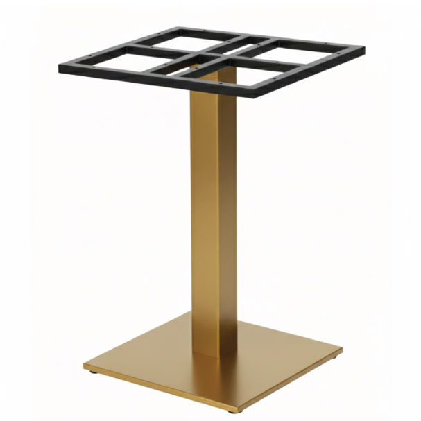 Jilphar Furniture Elegant Golden Table Base With Square Column JP3122