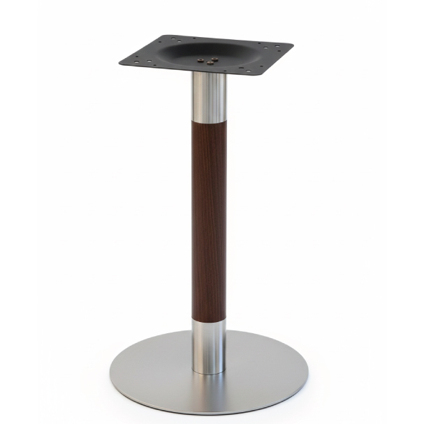 Jilphar Furniture Aesthetic Table Base With Walnut Accent JP3126