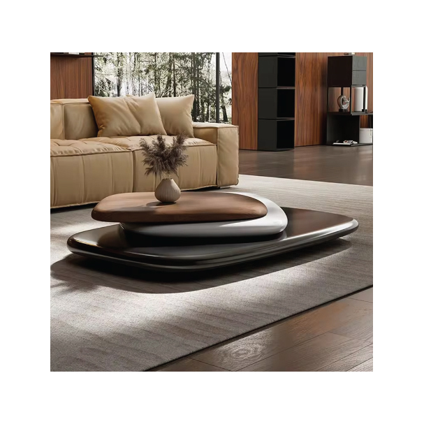 Jilphar Furniture Minimalist Designer Tea Table Luxury Modern Living Room Stainless Steel Rotating Coffee Table JP4052 