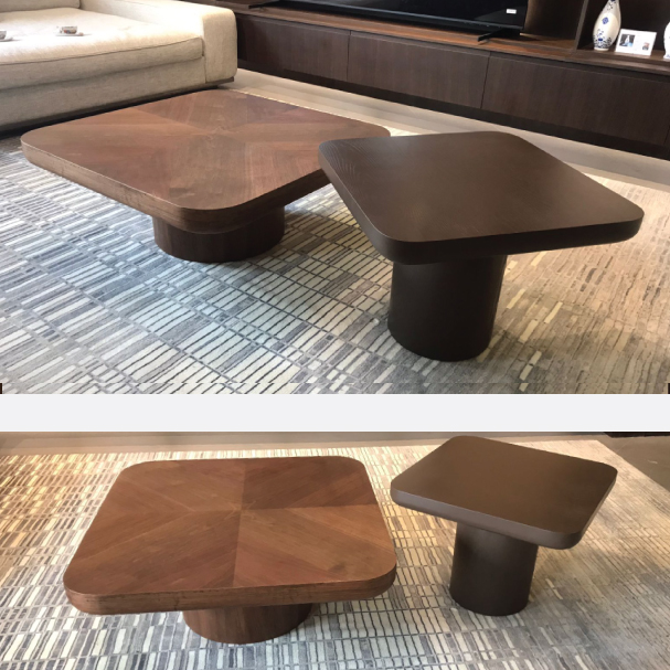 Jilphar Furniture Modern Square Coffee Table for Living Room JP4060