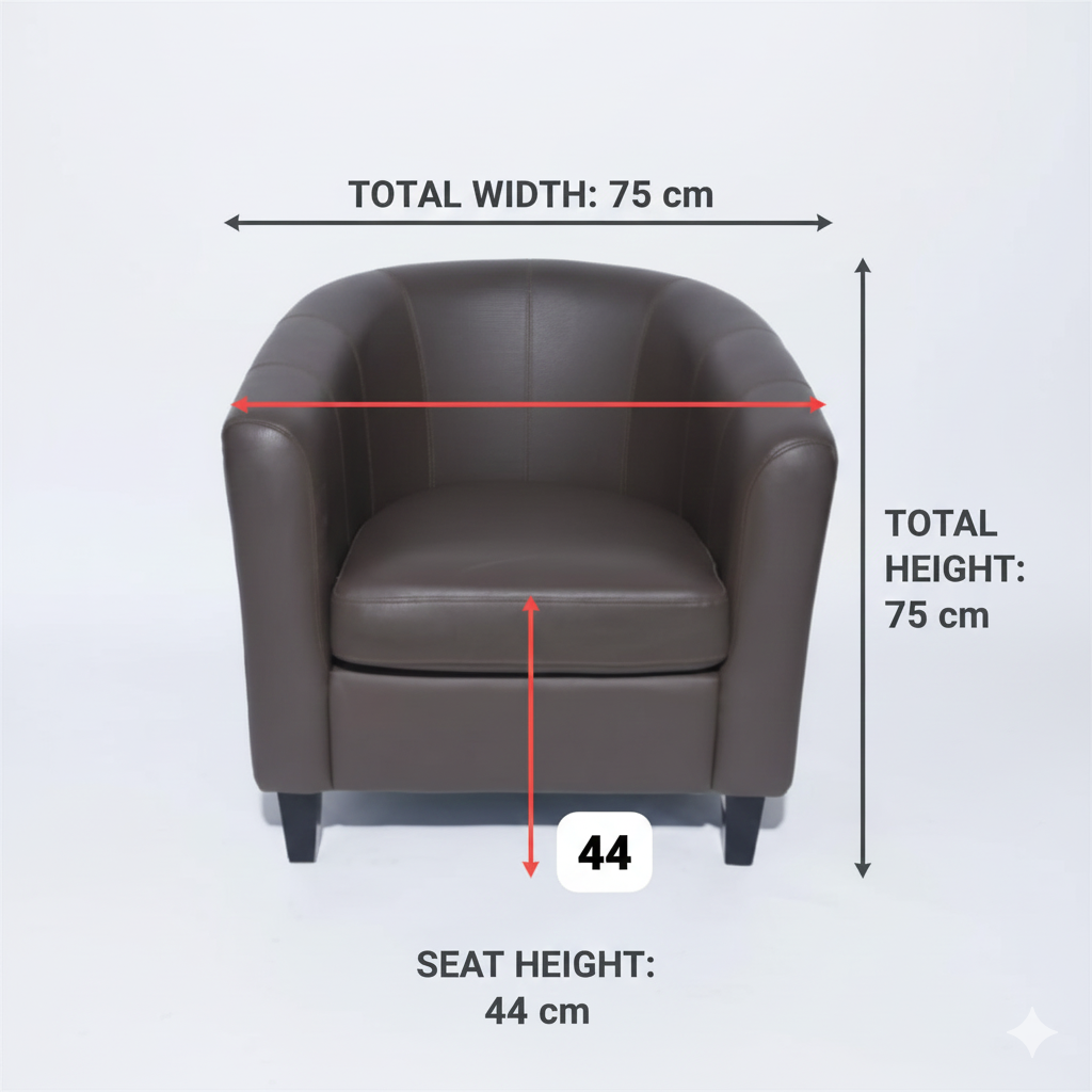Jilphar Furniture Versatile Tub-Style Single Seater Customize Sofa JP5004A