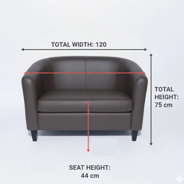 Jilphar Furniture Versatile Tub-Style 2 Seater Customize Sofa JP5004B