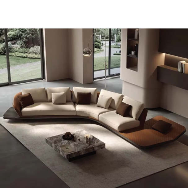 Jilphar Furniture European-Style Modern Corner Sofa Set Rectangle Free Combination for Living Room JP5102