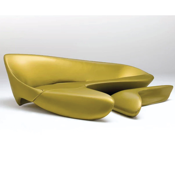 Jilphar Furniture Italian Design Moon Sofa Irregular Shaped Creative Art Zaha Fiberglass Moon Sofa JP5105R