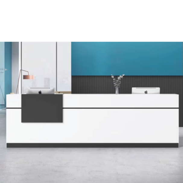 Jilphar Furniture Modern Two-Tone Reception Desk JP7042