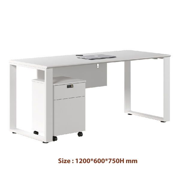 Jilphar Furniture Modern White Workstation & Mobile Cabinet JP7048