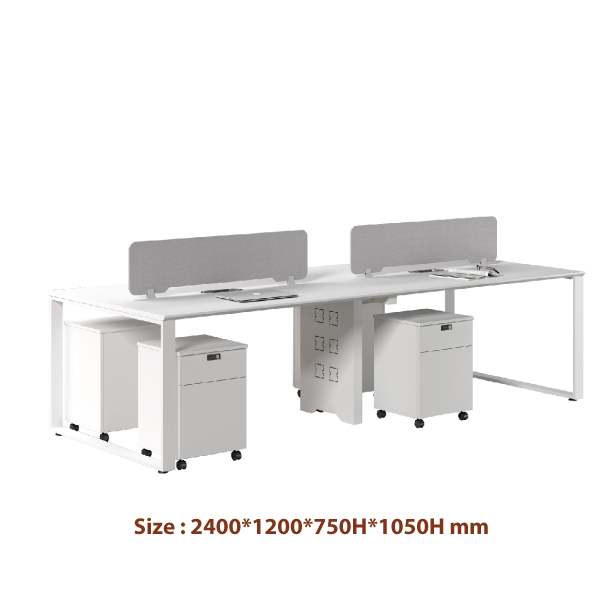 Jilphar Furniture Modern 4-Person Workstation JP7049
