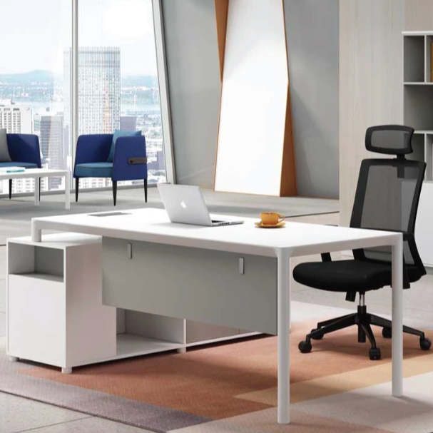 Jilphar Furniture Off White Workstation Desk ABA112