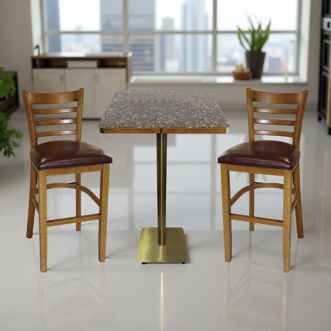 Jilphar Furniture 1+2 Bar  Table & Chair set JP1004B/3078/2099