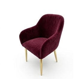 Jilphar Furniture Modern Customizable Dining Chair with Golden Legs JP1181C